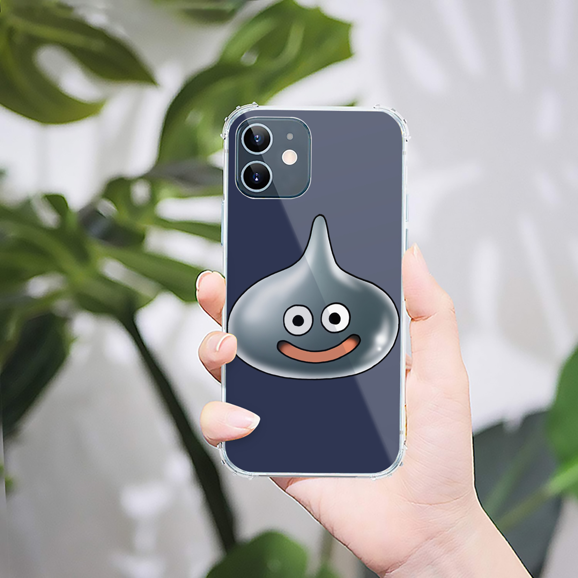 （画像用） ドラゴンクエスト Doragon Kuesuto Dragon Quest 【iPhone 12シリーズ対応】透明スマホケース（クリアソフトケース）